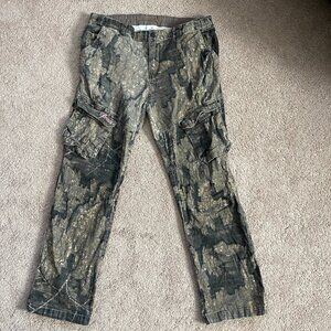 Magellan Pants Mens L Brown Tree Bark Hunting Cargo Pants USA Camouflage Nature